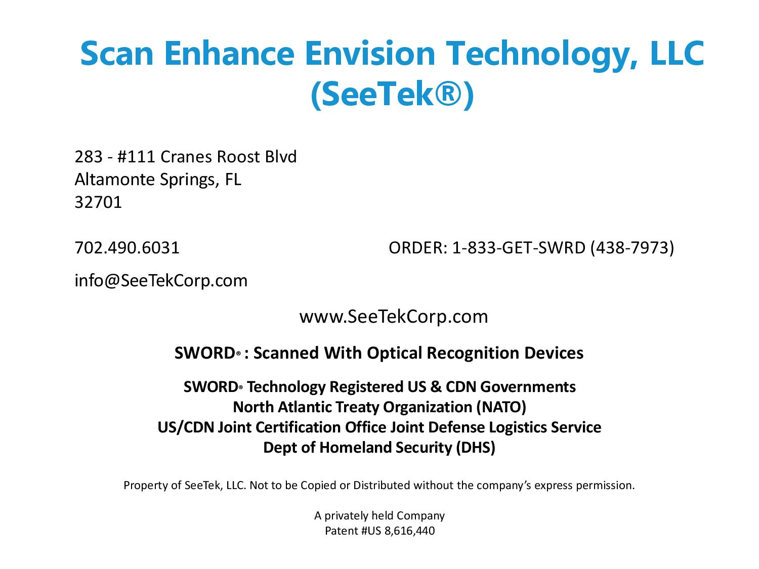 Scan Enhance Envision Technology